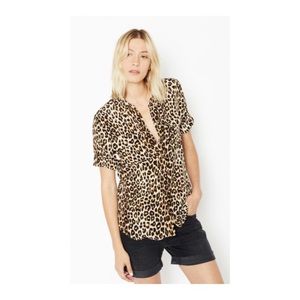 EQUIPMENT SHORT SLEEVE SLIM SIGNATURE SILK SHIRT